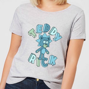 Camiseta Teddy Rick para mujer de Rick and Morty - Gris