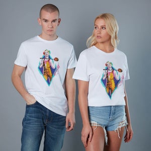 Camiseta Birds of Prey Harley Quinn and Wooden Mallet - Unisex - Blanco