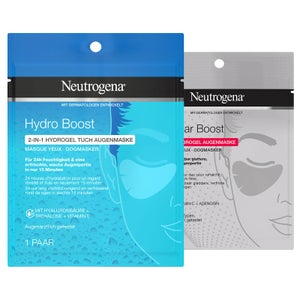 Neutrogena Hydro Boost 2-In-1 Hydrogel Tuch Augenmaske / Cellular Boost 100% Hydrogel Augenmaske