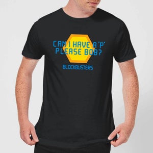 Blockbusters Can I Have A 'P' Please Bob? Men's T-Shirt - Black