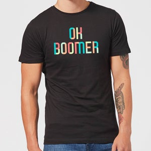 Ok Boomer Colourful Men's T-Shirt - Black