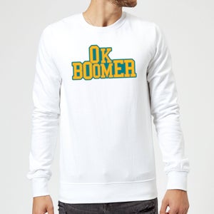 Ok Boomer College Sweatshirt - White