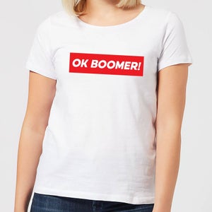 Ok Boomer! Block Women's T-Shirt - White