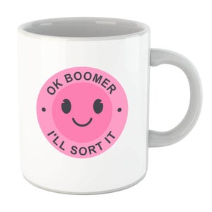 Ok Boomer Pink Smile Mug