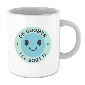 Ok Boomer Blue Smile Mug