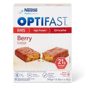 OPTIFAST Meal Bar - Berry - 1 Month Supply - 6 Boxes (36 Bars)