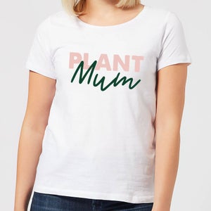Plant Mum Script Women's T-Shirt - White