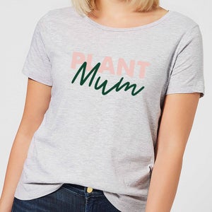 Plant Mum Script Women's T-Shirt - Grey