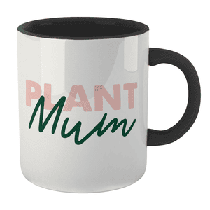 Plant Mum Mug - White/Black