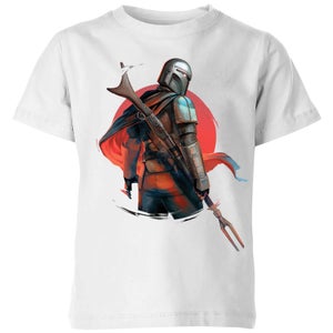 Camiseta The Mandalorian Blaster Rifles - Niño - Blanco