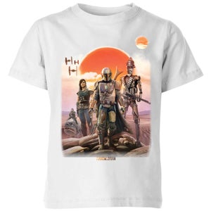 The Mandalorian Warriors kinder t-shirt - Wit