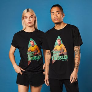 T-Shirt Trouble With Tribbles Star Trek - Nero