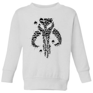 The Mandalorian Blaster Skull Kids' Sweatshirt - White
