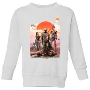 The Mandalorian Warriors Kids' Sweatshirt - White