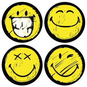 Multi Smiley Face Coaster Set