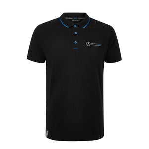 Men's Black Buttoned Polo Shirt