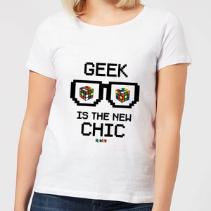 Geek Cube Is The New Chic Women's T-Shirt - White