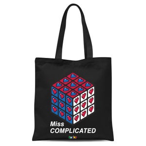 Miss Complicated Love Cube Tote Bag - Black
