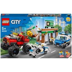 LEGO City : Ensemble de Jeux de Construction Le Cambriolage de la Banque Sur Monster Truck (60245)
