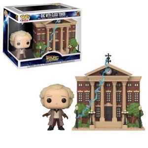 Back to the Future Doc with Clock Tower Funko Pop! Town