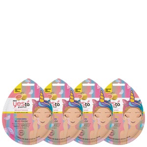 yes to Grapefruit Vitamin C Glow Boosting Mud Single Use Mask (Pack of 4)