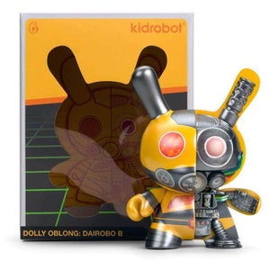 Kidrobot Dairobo-B Mecha Half Ray by Dolly Oblong 13 cm Dunny Figur