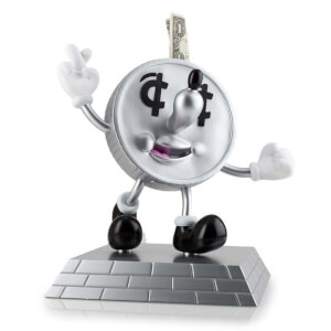 Kidrobot Lucky Money Coin by Jeremyville 8 Inch Vinyl Figure