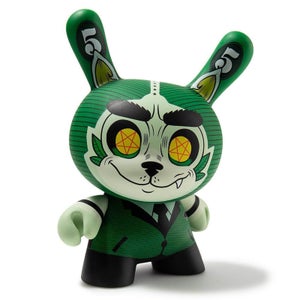 Kidrobot Cash Wolf Green by Josh Divine 5 Inch Dunny Vinyl Figure