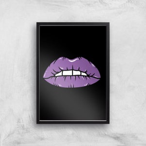 Purple Lips Giclée Art Print