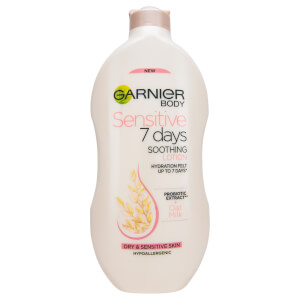 Garnier Sensitive 7 Days Oat Milk Hypoallergenic Body Lotion Dry Sensitive Skin 400ml