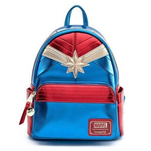 Loungefly Marvel Captain Marvel Classic Cosplay Mini Backpack