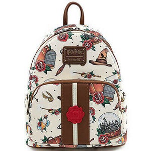 Loungefly Harry Potter Tattoo Aop Mini Backpack