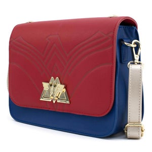 Loungefly DC Comics Wonder Woman Swivel Lock Lasso Strap Crossbody Bag