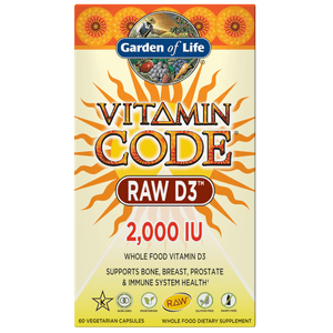 Garden of Life Vitamin Code Raw D3 2000 Iu - 60 Capsules
