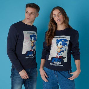 Felpa Sega Sonic the Hedgehog Navy Sweater - Blu Navy - Unisex