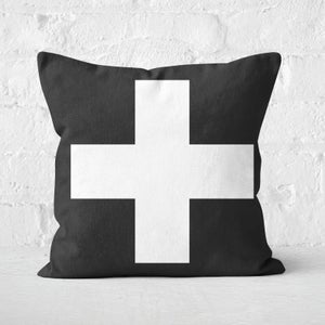 The Motivated Type Swiss Cross Square Cushion