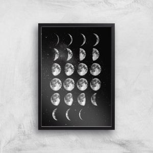 The Motivated Type Full Phase Moon Cycle Giclée Art Print