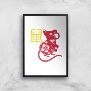 Chinese Zodiac Rat Giclee Art Print