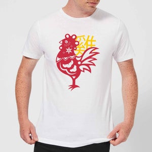 Chinese Zodiac Rooster Men's T-Shirt - White