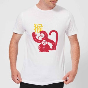 Chinese Zodiac Monkey Men's T-Shirt - White
