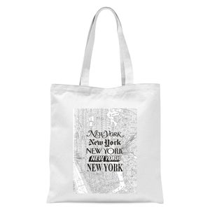 The Motivated Type New York Tote Bag - White