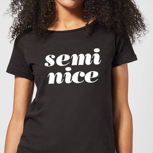 The Motivated Type Semi Nice Women's T-Shirt - Black