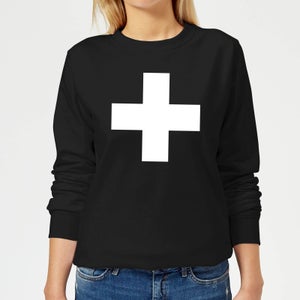The Motivated Type Swiss Cross Women's Sweatshirt - Black