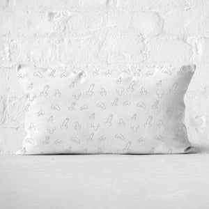Muted Willy Print Rectangular Cushion
