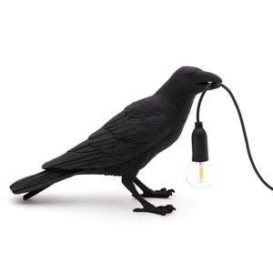 Seletti Waiting Bird Lamp - Black