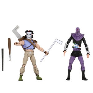 NECA Teenage Mutant Ninja Turtles Cartoon Series Casey Jones and Foot Soldier 2 Pack