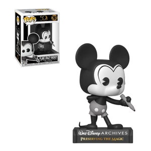 Disney Archives Plane Crazy Mickey Mouse Black & White Funko Pop! Vinyl