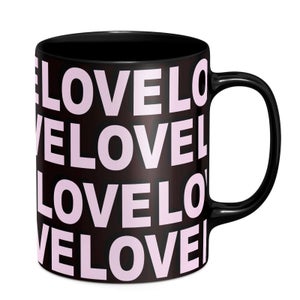 Love Love Love Love Mug - Black