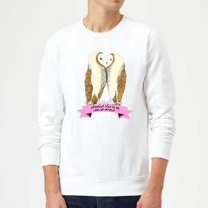 Without You I'd Be Owl By Myself Sweatshirt - White