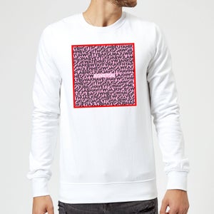 I Love You Word Search Sweatshirt - White